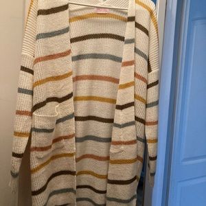 Small pink lily cardigan